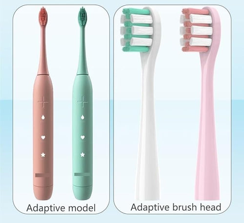10/pcs Suitable Sonic Electric Toothbrush Heads Compatible for with Replacement Tooth Brush Bristles(Milky White)