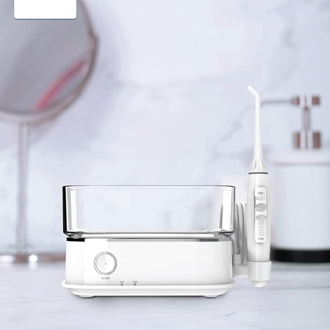 Water Flosser | Two Modes Clean &amp Massage | 10 Setting Water Pressure | 6 Tips &amp 600 ml Tank | Family Model
