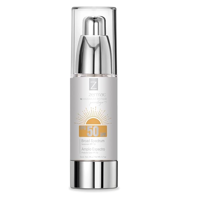 Zermat Protector Solar Repair Privilege Shields skin against uva/uba rays to slow down aging and to prevent dark spots. 1.7 Oz.