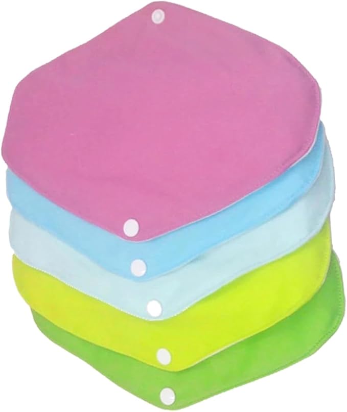 6pcs Breathable Washable Napkins Skin-Friendly Nursing Mat for Women Comfortable Dry Design Mixed Colors Reusable Feminine Care