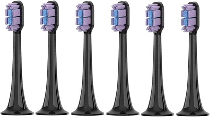 Compatible for Xiaomi Mijia Toothbrush Head T700 Sonic Electric Waterproof Soft Health Replacement Bristles 2/4/6Pcs(6pcs)