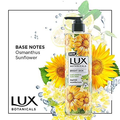 LUX Botanicals Bright Skin Shower Gel Natural Extracts No Paraben- 450 ml/15.2 Fl.Oz