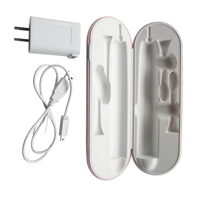 Pink-White HX9210 HX9200 Travel Charger Case w/AC Charer+US Cable For P-hilips Sonicare DiamondClean HX9340 HX9350 HX9382/HX9342/HX939L Toothbrushes by YTXXDEUS