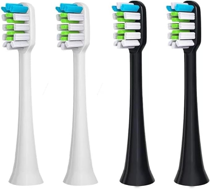 16pcs Toothbrush Head Compatible for SOUNESS Electric SN903/SNK01/SN601/SN801/ST903/ST901/ST905/ST802/SN-P1(16white Cleaning)