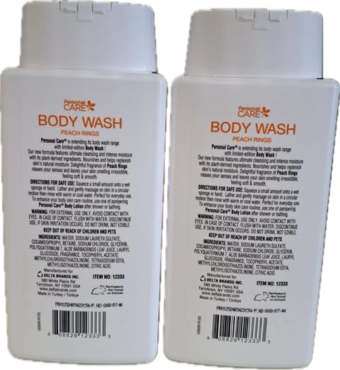Body Wash- Personal Care-2 pk-28fl Oz. (Peach Rings)