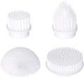 Tilswall M3 Brush Heads 4 Pack Replacement Brush Heads for Electric Spin Scrubber Cordless Shower Scrubber Rotating Cleaning Brush for Tile Grout/Floor/Tub/Bathroom