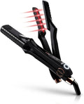 Croc Master Infrared Black Titanium Flat Iron 1.5” – Professional Hair Straightener with Patented Infrared Technology Digital Temperature Control (280–450°F) Negative Ion Technology Dual Voltage