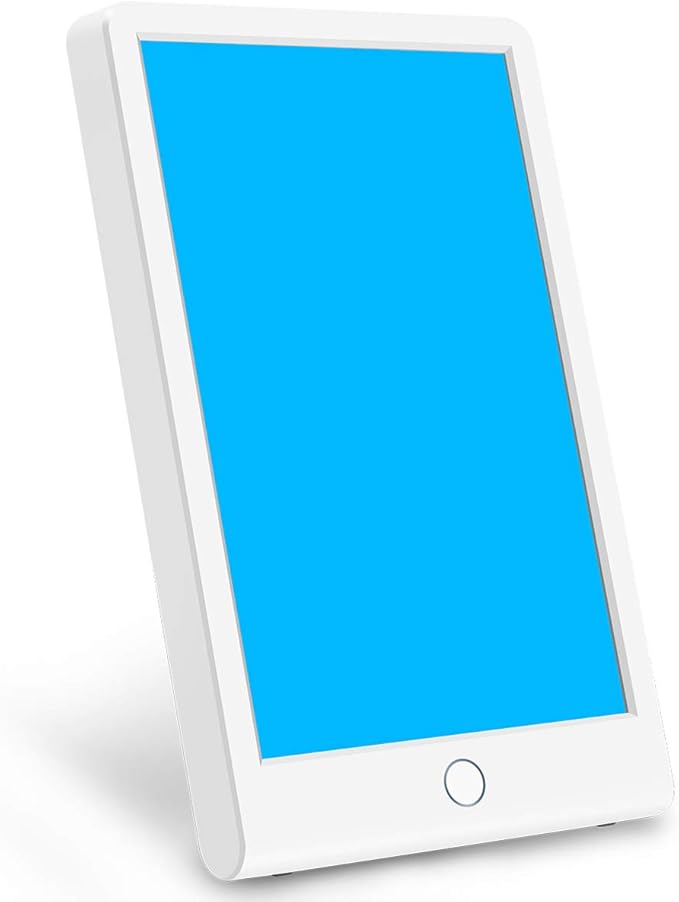 Light Therapy Lamp SMY Blue Light Energy Lamp and Adjustable LED Blue Light Tablet One Touch with Timer 100% UV Free