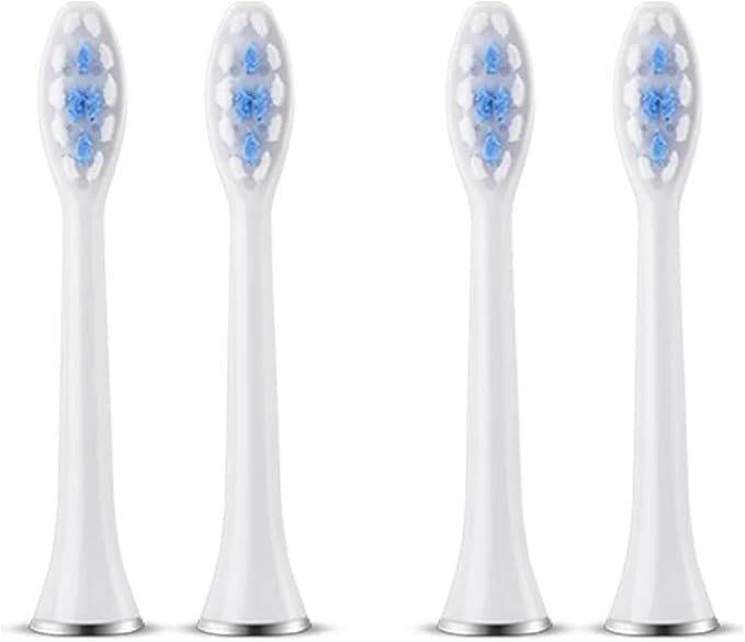 Compatible for SUBORT S7 Brush Heads Electric Toothbrush Accessories Replacement(4 White Brush Head)