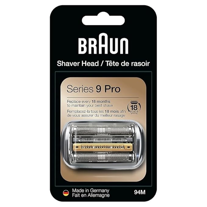 Braun 94M Shaver Replacement Head for Series 9 and Series 9 Pro Shavers For types 5790 5791 5793