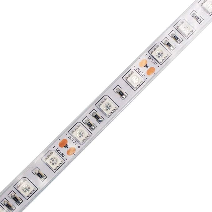 5M/16.4ft SMD5050 300LEDs Near Infrared 660nm NIR Single Chip DC12V 24W Flexible IR LED Strips Light IP65 Waterproof 8mm Wide 120LEDs/M 4.8W/M Light Strip