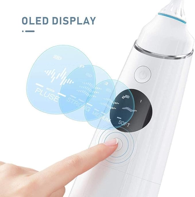 Water Flosser Portable Dental Oral Irrigator with 4 Modes USB Rechargeable Waterproof Teeth Cleaner for Home and Travel - IPX 7 Waterproof