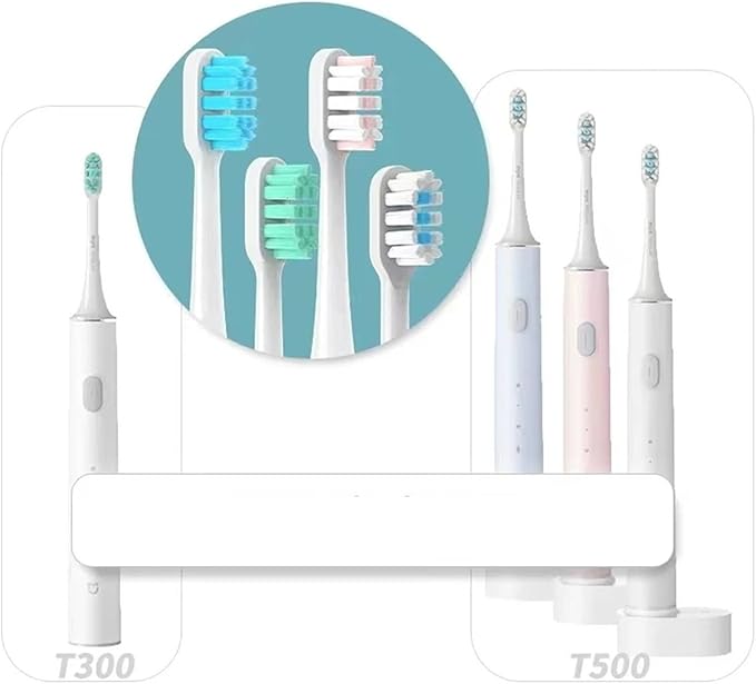 Compatible for XIAOMI MIJIA 4/12PCS Replacement Brush Heads - T300/T500/T700 Sonic Tooth Soft Bristle Vacuum Package(6White 6Blue)
