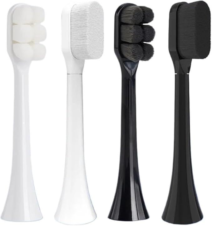Toothbrush Brush Head Soft Bristle for Phil Soni HX3 HX6 HX9 Series HX3210 3211 6150 6500 6510 6530 9342 6730 9312 9372care IPS(FLP-R2-BK2PCS)