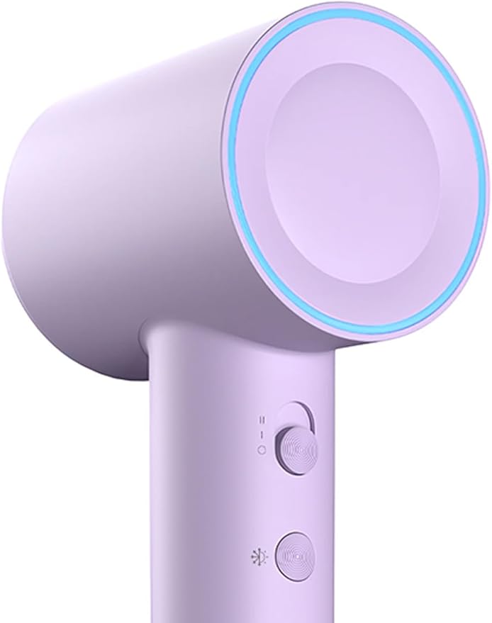 High-Speed Hair Dryer 160000 RPM Brushless Motor for Ultra-Fast Drying500M Ionic Negative for Frizz Reduce Low Noise Thermo-Control Blow Dryer for Women and Men Purple