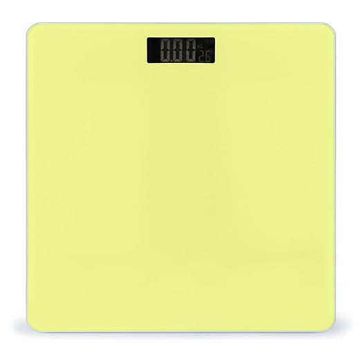 Men's Fashion Automatic Switch Digital Bathroom Weighing Scale Smart Scale Yellow