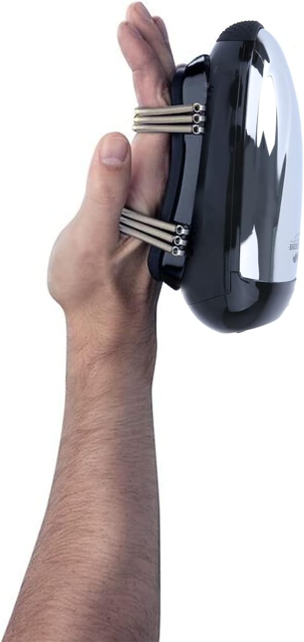 STYLANCE Cord/Cordless Barber Handheld Heat Massager Professional USB Charge Vibration Neck/Legs/Hand Massage 2 Massage Nodes 1 Hot Button (Silvery)