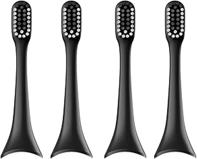 Compatible for ENCHEN Aurora t+ - Adult Replacement Toothbrush Head Accessory Nozzle(4PCS Black)