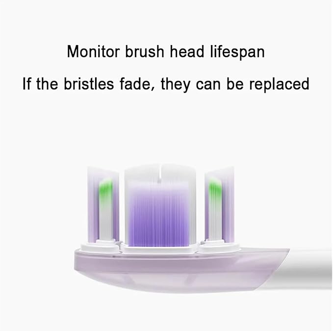 Electric Toothbrush Brush Head 3/6PCSCompatible for Pro 4 Brushing Modes IPX8 Waterproof(3PCS Clean Version)