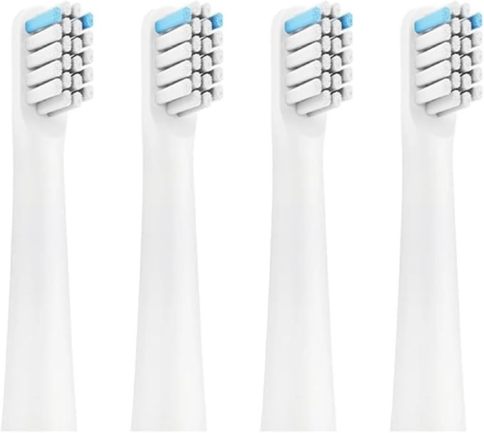 for Realme N1 N2 RTX2103 SN301 Electric Toothbrush Replacement Heads Soft Dupont Bristle Nozzles4/8/16pcs(4PCS White)