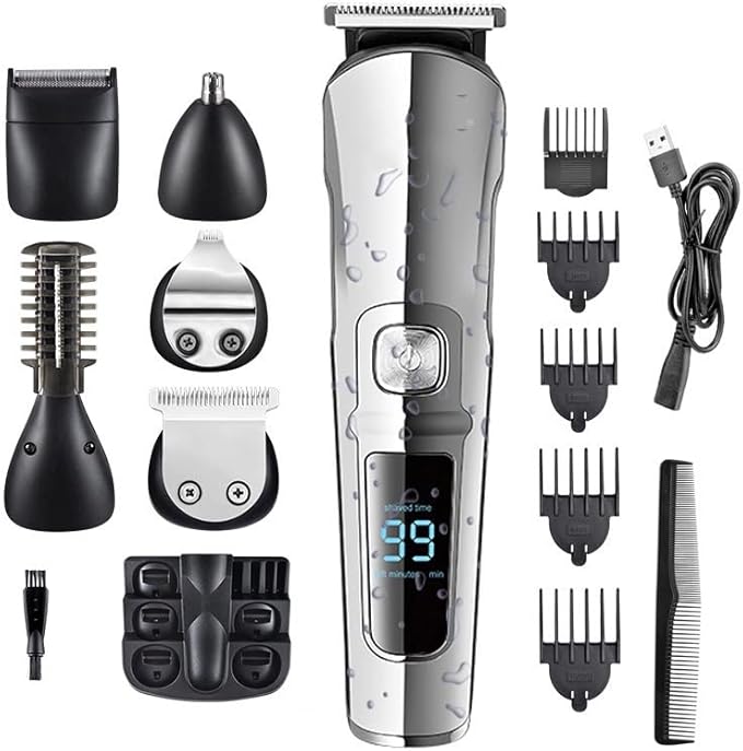 Hair ClippersBeard Trimmer for Men Hair Clipper Hair Trimmer Electric Clipper Razor Shaver Beard Trimmer Men Shaving Machine Cutting Nose Trimmer