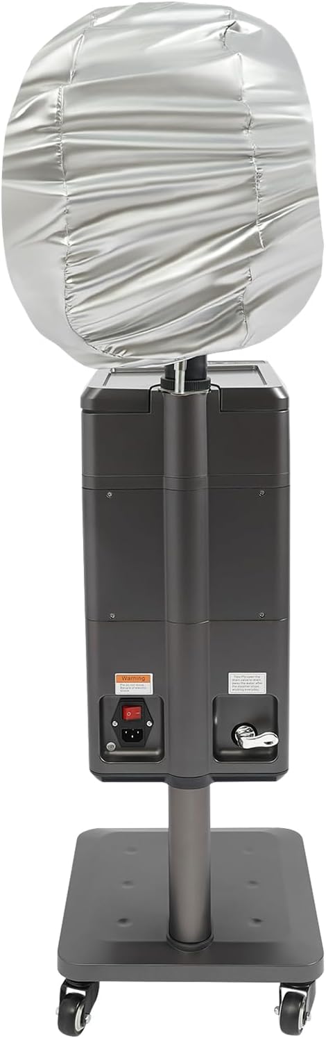 Anion Hair Dyeing Machine Nano Hair Steamer Hair Oil Machine Micro Mist Hair Scalp Care Professional Perm Hair Color Processor Stand Up Base Salon Spa Equipment (500W)