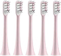 Compatible for X3 X5 X3U X1 V1 V2 Clean Brush Heads Replacement Head Bristle Sonic Electric Nozzles with Anti-dust Cap(5pcs Pink)