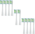 10/20X Replacement Brush HeadsCompatible for OcleanX/X PRO/ Z1/ F1/ One/Air 2 /SE Sonic Electric Toothbrush Soft Dupont Bristle Nozzles(10pcs White)