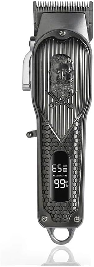 Razors Hair Clipper Professional Electric Hair Clipper USB Charging LED Smart Display Screen Multi-Functional high Power Hair Clipper(Bronze Skull)