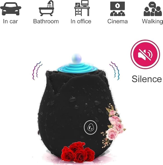 2026 Upgraded Version 10 Intense Suction Patterns 10 Continuous Insertion Rose Adult Tool 2025 Women Toys Automatic Electric Adult Toys Machine USB Rechargeable XJH-Black33