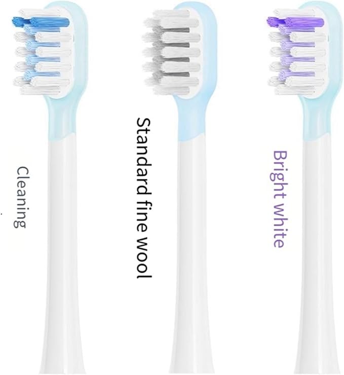 Compatible for Laifen Full Range Replacement Electric Tooth Brush Heads Clean Version(As Shown Bright Whit)