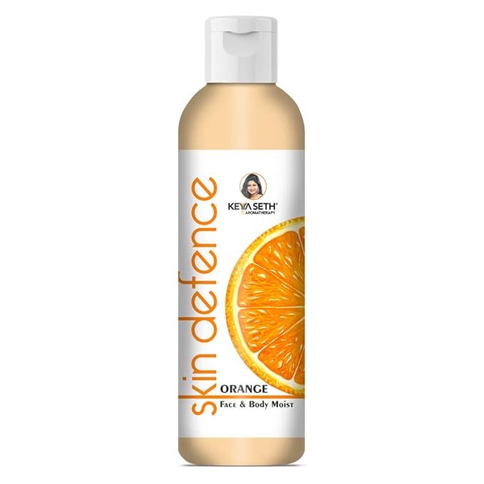 Keya Seth Aromatherapy Complete Body Care Combo Enriched with Vitamin C Orange Body wash 200ml + Skin Defence Orange Body oil 200ml + Orange Face &amp Body Moisturizer 200ml