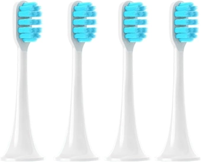 Replacement Brush Heads Compatible for T300/T500/T700 12PCS Tooth Soft Bristle Caps Package Nozzles(BlueJ)