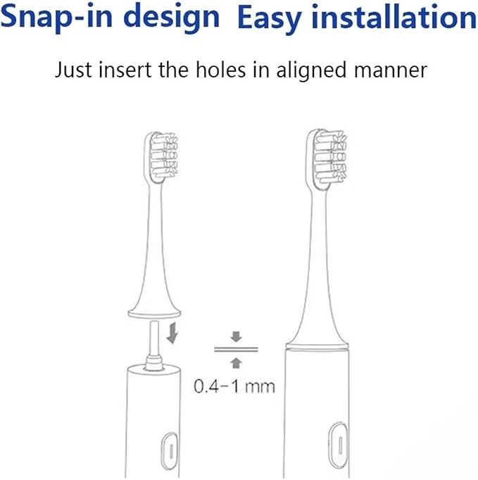 Replacement Toothbrush Heads Compatible for T200(White-3pcs)