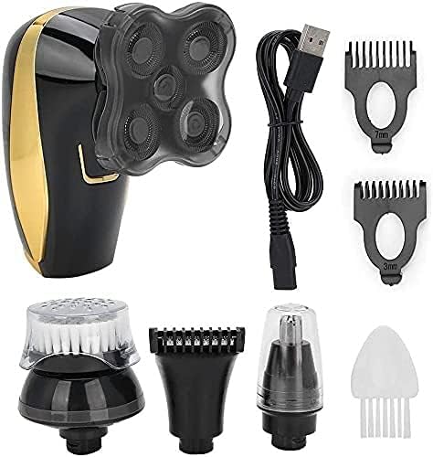 Electric Razor for MenMen's 4 in 1 Cordless Electric Rotary ShaversWaterproof USB Rechargeable Electric Shaver