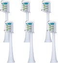 6PCS Compatible for Xiaomi SOOCAS X3 X5 X3U X1 V1 V2 Replacement Head Bristle Sonic Electric Nozzles with Anti-dust Cap(6PCS White)