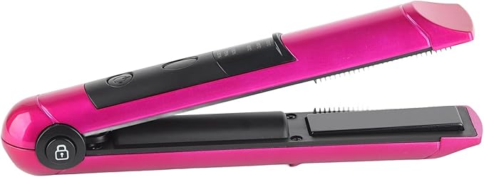 USB Rechargeable Multifunctional Mini Hair Straightener Curler Hair Styling Tool Curling Straight Dual Use Curling Iron for Home