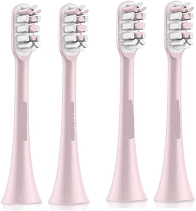 Compatible for SOOCAS Sonic Electric Toothbrush Heads Replacement X1 X3 X3U X5 Teeth Brush(Pink 4 pcs)
