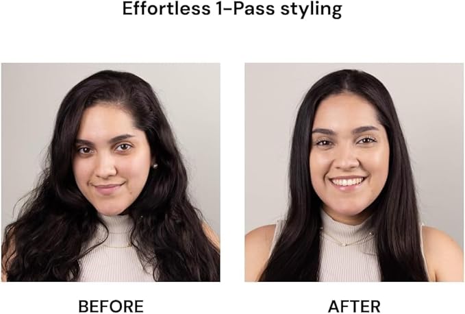 L'ANGE HAIR Le Ceramique 1-Pass Flat Iron Hair Straightener | Fast Heating Ceramic Flat Iron | Best Hot Tools Professional Hair Straightener to Lock in Moisture &amp Shine | (Blush)