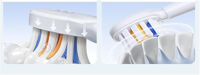 4PCS Replacement Brush Heads Compatible for SOOCAS PT1 Electric Toothbrush Dupont Bristle Nozzles