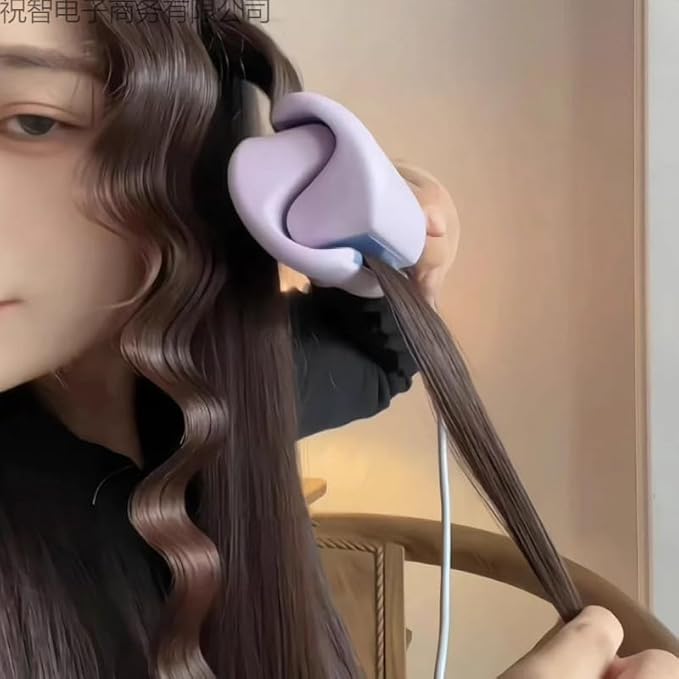 Curling Iron with Bubble Design Pink Styling Tool