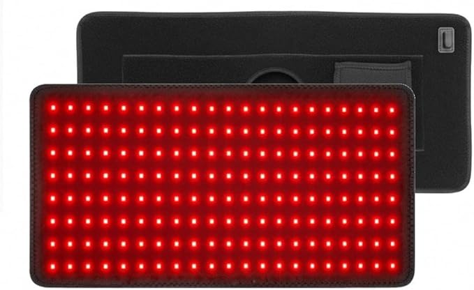 Red Light Therapy 22.83 x 9.7 Infrared Light Therapy Pad for Body Pain Relief Back Waist Shoulder Knee Feet Faster Body Energy Recovery 168 LEDs Portable 660nm 850nm Wireless Red Infrared Light