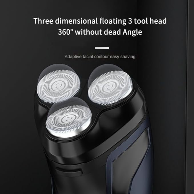 Head Shavers for Bald Men Electric Shaver Rechargeable Razor Shaving Knife Whisker Knife Household Portable Floating Three Tip Water Wash