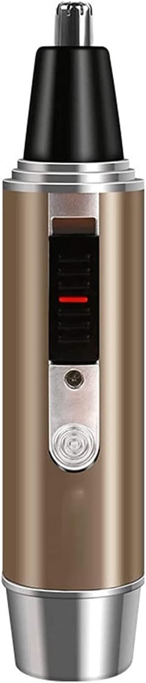 Ear and Nose Hair TrimmerUSB Rechargeable Nose Hair TrimmerProfessional Nose Hair Trimmer Clipper for Men and WomenWaterproof Dual Edge Blades for Easy Cleaning (Brown)