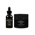 Golden Grooming Beard Bundle for Black Men | Natural Beard Growth Kit with Shea Butter (Regular Warm Cedar)