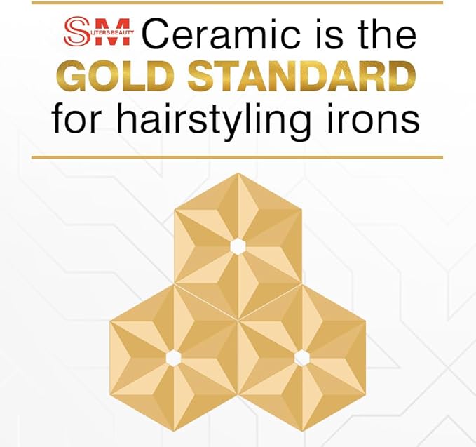 Professional Hair Straightener and Curler 2 in 1 Titanium Flat Iron Original Ceramic Flat Iron Flat Iron for A Smooth Finish Ceramic Floating Plates Quick Heat Up