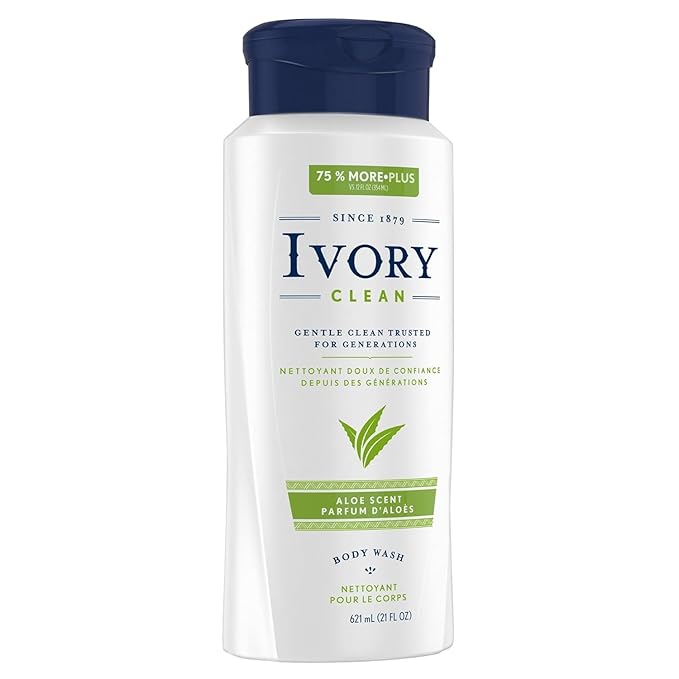 Ivory Scented Body Wash Aloe 21 oz (Pack of 5)