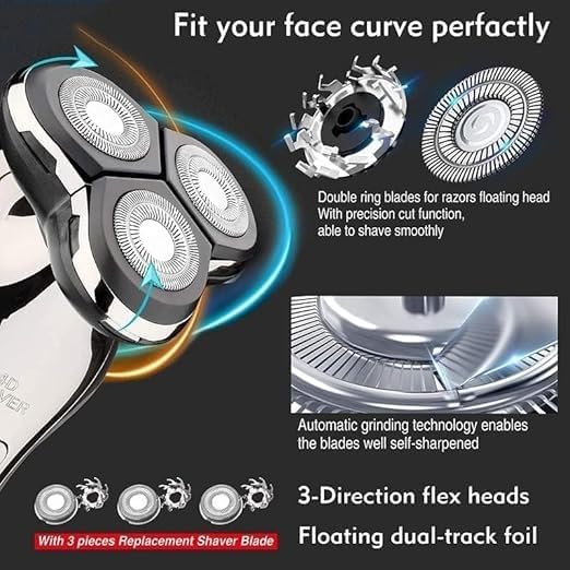 Electric Razor for Men's Men's Electric ShaverElectric Shaver for MenBeard and Mustache TrimmerWashable and USB Charging Shaving Machine
