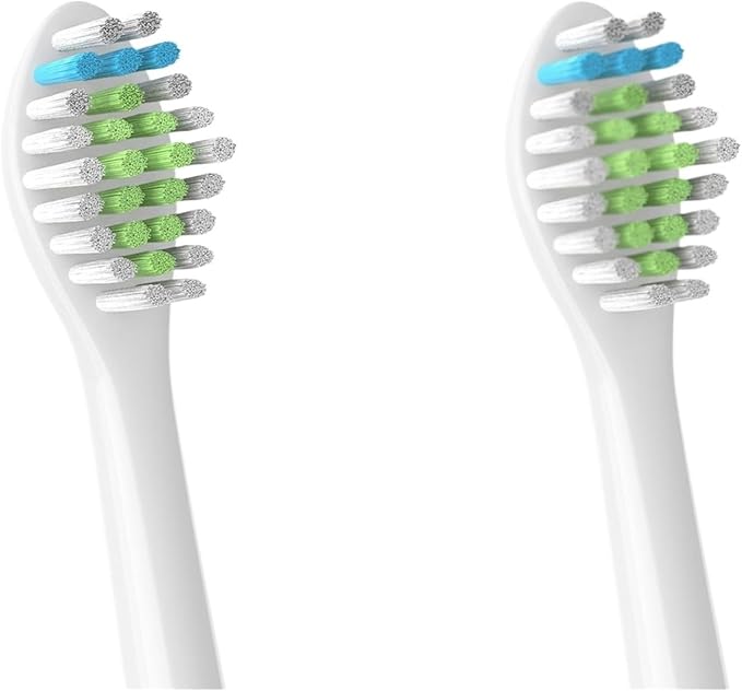 4pcs Replacement Brush Head Compatible with PH Sonic Care Diamondclean Electric Toothbrush(8pcs Black)
