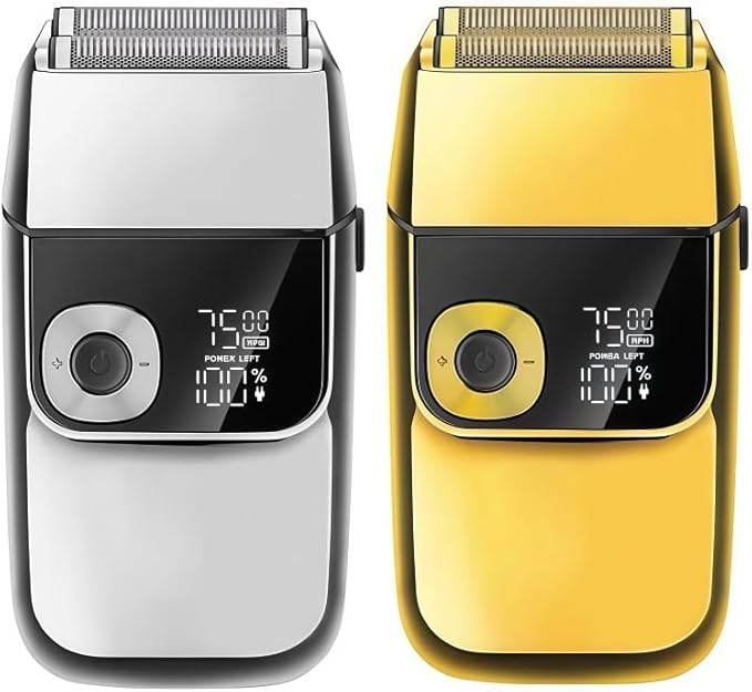 Replacement Blade Foil Cutter Head. Compatible for Kemei KM-2028 Electric Shaver - Precision Shaving Razor Parts Accessories(Gold Set)